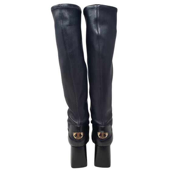 Tory Burch Sidney 70MM Boot Misa Calf Stretch Nappa Leather Black 32553 Size 9.5 - Picture 5 of 12